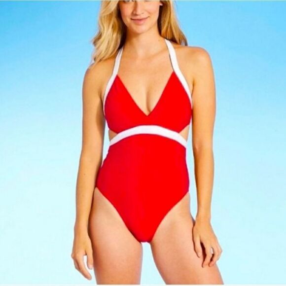 NWT KonaSol Contrast Cutout One Piece SzSmall - Picture 1 of 6